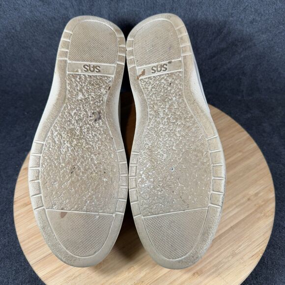 S SAS Men's Size 11.5 US Free Time Cream Leather Lace Up Tripad Comfort Oxfords - Picture 6 of 8